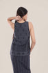 Patterned jacquard reversible asymmetric top